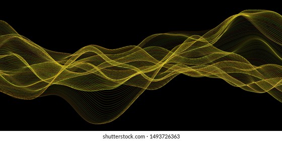 Wavy abstract background. Vector colorful illustration.