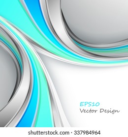 wavy abstract background. Vector design. Eps10