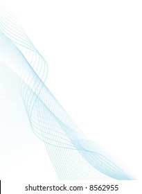 Wavy abstract background, vector format