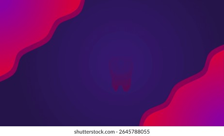 Wavy abstract background vector with purple and red gradient colors, suitable for background, presentation, web design, and creative projects