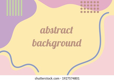 Wavy abstract background with warm colors and curved lines