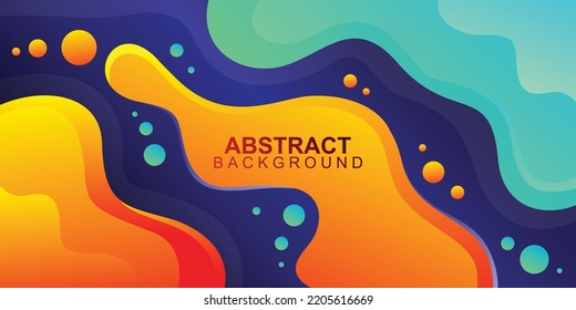 Wavy abstract banner background design vector