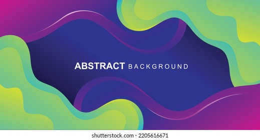 Vector de diseño de fondo de banners abstracto ondulado
