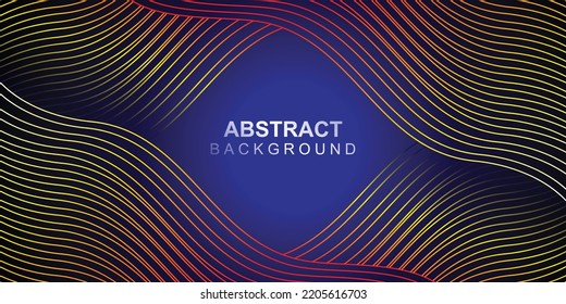 Wavy abstract banner background design vector
