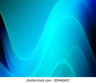 Wavy abstract blue background for your design