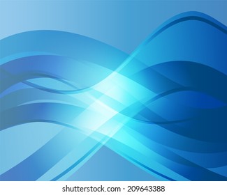 Wavy abstract blue background for your design
