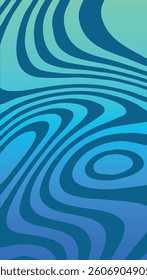 Wavy Abstract Blue and Green Pattern Design. An abstract wavy pattern in blue and green hues, creating a fluid and modern aesthetic.
