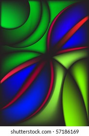Wavy abstract bright colorful background