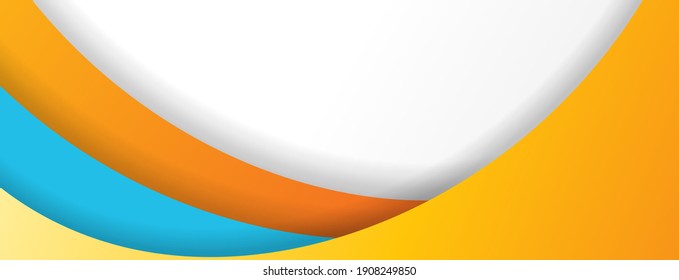 Wavy abstract business banner. - Vector.