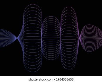 wavy abstract, cosmic wavy lines, dark wave patterns, 