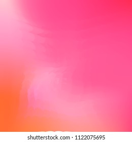 Wavy abstract diagonal gradient pattern in low poly style. Smooth blurred gradient background from wavy shapes. Vector image. Geometric multicolored background in origami style with gradient.