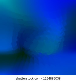Wavy abstract diagonal gradient pattern in low poly style. Smooth blurred gradient background from wavy shapes. Vector image. Geometric multicolored background in origami style with gradient.