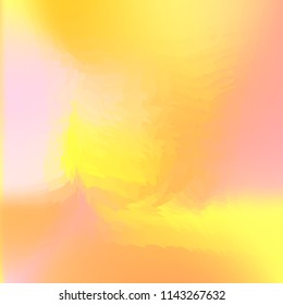 Wavy abstract diagonal gradient pattern in low poly style. Smooth blurred gradient background from wavy shapes. Vector image. Geometric multicolored background in origami style with gradient.