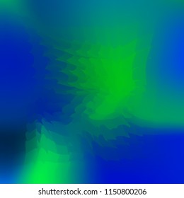 Wavy abstract diagonal gradient pattern in low poly style. Smooth blurred gradient background from wavy shapes. Vector image. Geometric multicolored background in origami style with gradient.
