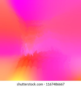 Wavy abstract diagonal gradient pattern in low poly style. Smooth blurred gradient background from wavy shapes. Vector image. Geometric multicolored background in origami style with gradient.