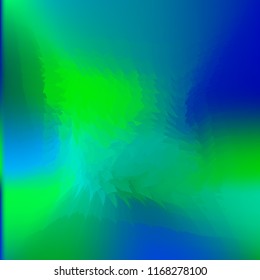 Wavy abstract diagonal gradient pattern in low poly style. Smooth blurred gradient background from wavy shapes. Vector image. Geometric multicolored background in origami style with gradient.