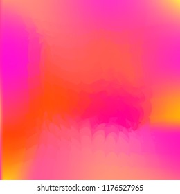 Wavy abstract diagonal gradient pattern in low poly style. Smooth blurred gradient background from wavy shapes. Vector image. Geometric multicolored background in origami style with gradient.