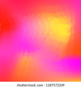 Wavy abstract diagonal gradient pattern in low poly style. Smooth blurred gradient background from wavy shapes. Vector image. Geometric multicolored background in origami style with gradient.