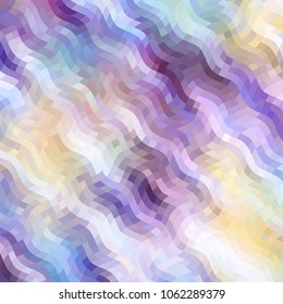 Wavy abstract diagonal pattern in low poly style. Smooth blurred background from wavy shapes. Vector image.