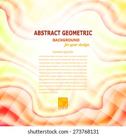 Wavy abstract geometric background. vector illustration