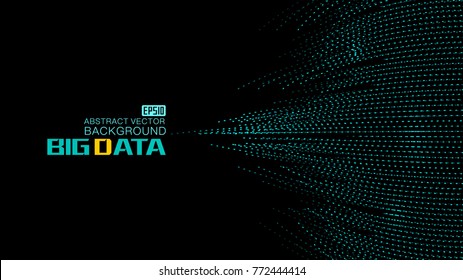 Wavy abstract graphic design, a sense of science and technology background.