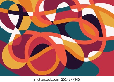 Wavy abstract horizontal cover design. Vector illustration.