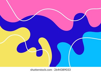 Fondo editable Abstractas moderno ondulado del fluido para el Anuncio, el volante, el cartel y más