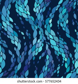 Wavy abstract seamless pattern