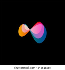 Wavy Abstract Vector Logo Smooth Gradients Stock Vector (Royalty Free ...