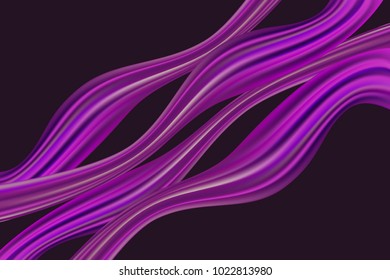 Wavy Abstraction. Wave Liquid. Trendy Background with Wavy Material. Wavy Abstraction for Web Design, Presentation, Wallpaper, Card, Banner, Flyer, Poster. Abstract Illustration with Wavy Lines.
