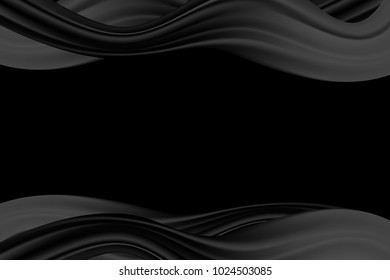 Wavy Abstraction. Wave Liquid. Trendy Background with Wavy Material. Wavy Abstraction for Web Design, Presentation, Wallpaper, Card, Banner, Flyer, Poster. 
