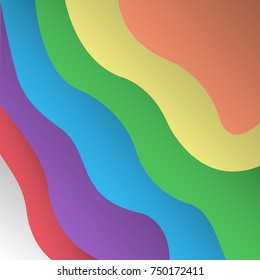 Wavy abstractions. Vector background