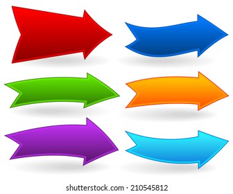 Wavy arrows