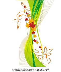 wavy autumn pattern
