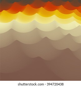 Wavy Background. 3d Abstract Vector Illustration. Design Template. Modern Pattern. Vector Illustration For Your Design. Can Be Used For Banner, Flyer, Book Cover, Poster, Web Banners.