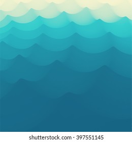 Wavy Background. 3d Abstract Vector Illustration. Design Template. Modern Pattern. Vector Illustration For Your Design. Can Be Used For Banner, Flyer, Book Cover, Poster, Web Banners.