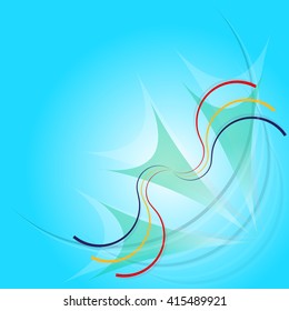 Wavy background. Abstract colorful abstraction.
