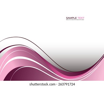 Wavy Background. Abstract Vector Illustration. Eps10.
