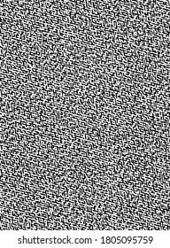 Wavy Hintergrund. Schwarz-Weiß-Grautmuster. Pointillismus-Muster. Verstopfte Vektorgrafik. EPS10.