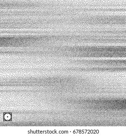 Wavy background. Black and white grainy design. Stippling effect. Vector illustration. Pointillism pattern.