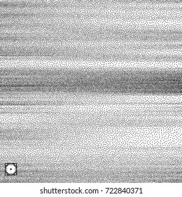 Wavy Hintergrund. Schwarz-Weiß-graues Design. Pointillismus-Muster. Verstopfte Vektorgrafik.