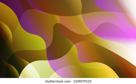 Wavy Background. For Cover Page, Landing Page, Banner. Vector Illustration with Color Gradient.