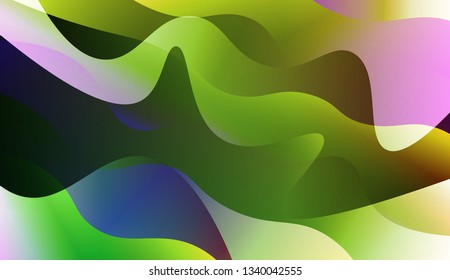Wavy Background. For Cover Page, Landing Page, Banner. Vector Illustration with Color Gradient.