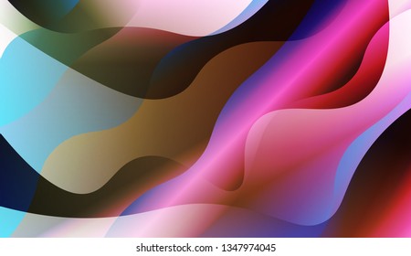 Wavy Background. For Cover Page, Landing Page, Banner. Vector Illustration with Color Gradient.