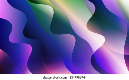 Wavy Background. For Cover Page, Landing Page, Banner. Vector Illustration with Color Gradient.