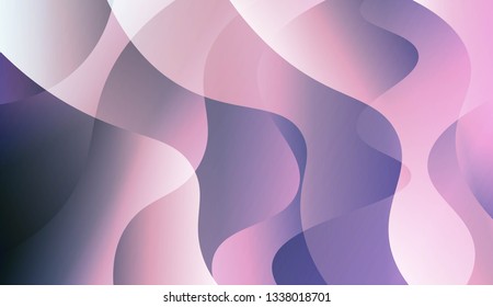 Wavy Background. For Creative Templates, Cards, Color Covers Set. Vector Illustration with Color Gradient