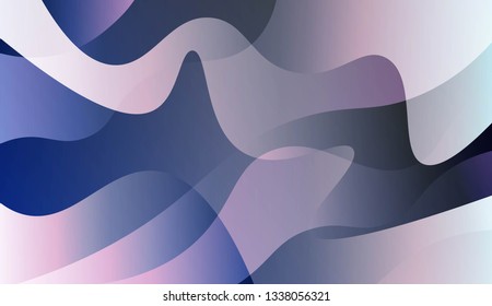 Wavy Background. For Creative Templates, Cards, Color Covers Set. Vector Illustration with Color Gradient