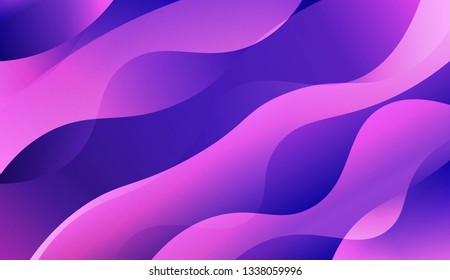 Wavy Background. For Creative Templates, Cards, Color Covers Set. Vector Illustration with Color Gradient