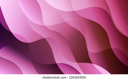 Wavy Background. For Creative Templates, Cards, Color Covers Set. Vector Illustration with Color Gradient