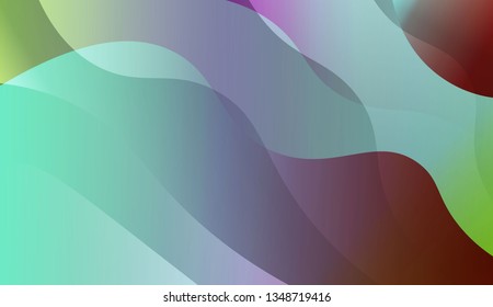 Wavy Background. For Creative Templates, Cards, Color Covers Set. Vector Illustration with Color Gradient